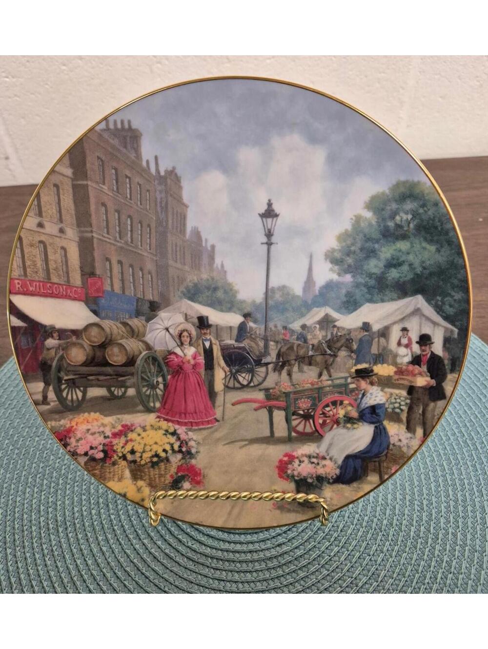 Royal Doulton Victorian Days - The Flower Seller Collector's Plate